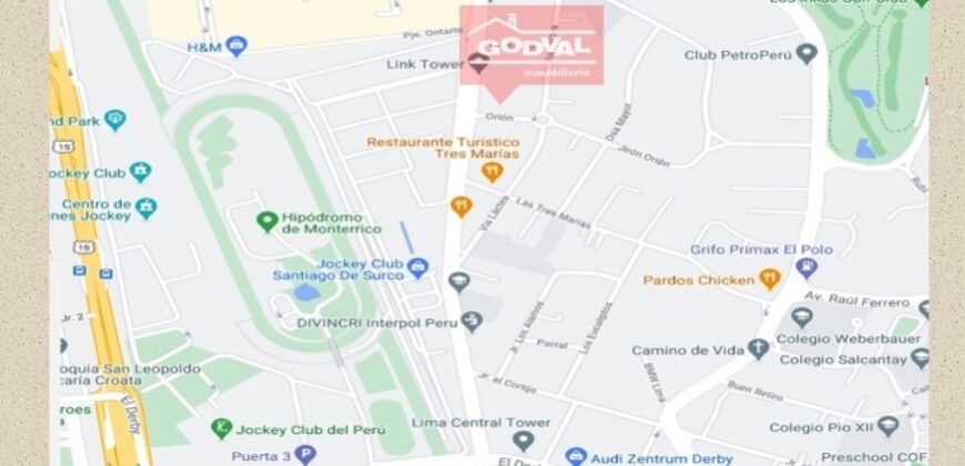 Casa en Venta en Surco cerca del Jockey Plaza